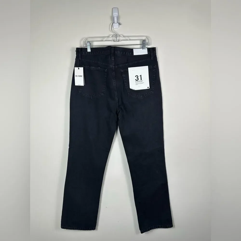 NWT‎ RE/DONE Denim 90’s High Rise Loose in Washed Black Size 31